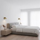 Ideal Lux 260624 LED fali lámpa Bean round 1x3,5W | 220lm | 3000K - kapcsoló a lámpán, sárgaréz