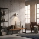 Ideal Lux 260648 LED fali lámpa Bean square 1x3,5W | 220lm | 3000K - kapcsoló a lámpán, fehér