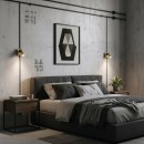 Ideal Lux 260662 LED fali lámpa Bean square 1x3,5W | 220lm | 3000K - kapcsoló a lámpán, sárgaréz