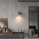 Ideal Lux 260662 LED fali lámpa Bean square 1x3,5W | 220lm | 3000K - kapcsoló a lámpán, sárgaréz