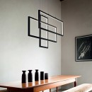 Ideal Lux 269382 LED mennyezeti függőlámpa Frame 1x93W | 9600lm | 3000K - fekete