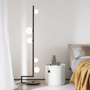 Ideal Lux 273662 állólámpa Birds pt5 5x15W | G9 - billenőkapcsoló, sárgaréz, fekete, fehér