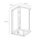 Lucide 27883/11/30 kültéri fali lámpa Claire 1x15W|E27|IP54
