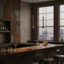 Ideal Lux 279794 LED mennyezeti függőlámpa Diesis sp 1x7W | 660lm | 3000K - sárgaréz