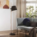Ideal Lux 282084 állólámpa Axel pt1 1x60W | E27 - billenőkapcsoló, fekete