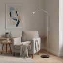 Ideal Lux 285337 LED állólámpa Diesis pt 1x7W | 660lm | 3000K - billenőkapcsoló, nikkel