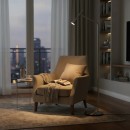 Ideal Lux 285344 LED állólámpa Diesis pt 1x7W | 660lm | 3000K - billenőkapcsoló, sárgaréz