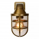 Lucide 29899/01/02 kültéri fali lámpa Lewis 1x60W | E27 | IP44 - sárgaréz, szabályozható