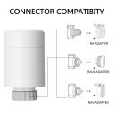 Immax NEO 07732B 2x termosztátfej készlet Smart + Neo Bridge Pro v2 2xAA - ZigBee 3.0, fehér