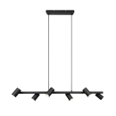 Trio 302400632 mennyezeti függő spotlámpa Marley 6x35W | GU10 - fekete