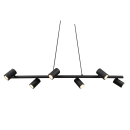 Trio 302400632 mennyezeti függő spotlámpa Marley 6x35W | GU10 - fekete