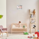 Rabalux 3080 mennyezeti függőlámpa Hanka 1x40W | E27 - kék, fehér mintás