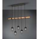 Trio 308100567 mennyezeti függőlámpa Forester 5x42W | E27 | IP20 - antik nikkel feketével