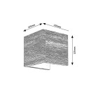 Rabalux 3090 LED fali lámpa Cinnamon 1x7W | 340lm | 3000K - fa, fehér