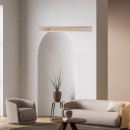 Rabalux 3091 LED mennyezeti függőlámpa Cinnamon 1x34W | 1770lm | 3000K - fehér, fa