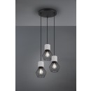 Trio 309230332 mennyezeti függőlámpa Jamiro 3x40W | E27 | IP20 - fekete