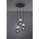 Trio 309230332 mennyezeti függőlámpa Jamiro 3x40W | E27 | IP20 - fekete