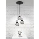 Trio 309230332 mennyezeti függőlámpa Jamiro 3x40W | E27 | IP20 - fekete