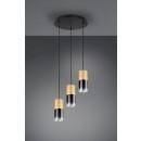Trio 310630354 mennyezeti függőlámpa Robin 3x28W | E27 | IP20 - állítható magasság, sárgaréz