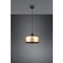 Trio 310890108 mennyezeti függőlámpa Chiron 1x40W | E27 - állítható magasság, sárgaréz