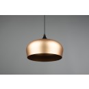 Trio 310890108 mennyezeti függőlámpa Chiron 1x40W | E27 - állítható magasság, sárgaréz