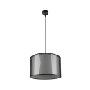 Trio 311400132 függőlámpa Burton 1x40W | E27 - állítható magasság, fehér, fekete