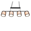 Trio 311400432 függőlámpa Burton 4x28W | E14 - állítható magasság, fehér, fekete