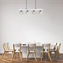 Rabalux 3120 mennyezeti függőlámpa Cardamom 4x40W | E14 - füstüveg, ezüst tölgy