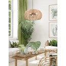 Trio 312200136 függőlámpa Inga 1x40W | E27 - állítható magasság, fekete, natúr
