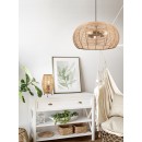 Trio 312200336 függőlámpa Inga 3x40W | E27 - állítható magasság, fekete, natúr