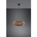 Trio 312300136 mennyezeti függőlámpa Hedda 1x40W | E27 - állítható magasság, fekete, natúr