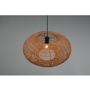 Trio 312300136 mennyezeti függőlámpa Hedda 1x40W | E27 - állítható magasság, fekete, natúr