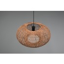 Trio 312300136 mennyezeti függőlámpa Hedda 1x40W | E27 - állítható magasság, fekete, natúr