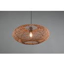 Trio 312300136 mennyezeti függőlámpa Hedda 1x40W | E27 - állítható magasság, fekete, natúr