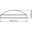 Philips Doris CL257 LED fürdőszobai mennyezeti lámpa 1x17W | 1500 lm | 2700K | IP44 - EyeComfort védelem, fehér