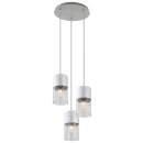 Rabalux 3155 mennyezeti függőlámpa Zelkova 3x40W | E27 - alumínium