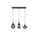 Trio 317000332 függőlámpa Lumina 3x40W | E14 - állítható magasság, fekete