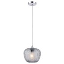 Rabalux 3177 mennyezeti függőlámpa Monet 1x40W | E27 - füstüveg, króm