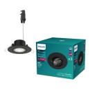 Philips 8721103038074 LED süllyeszthető lámpa Cilantro | 5W integrált LED forrás | 550lm | 4000K | fekete