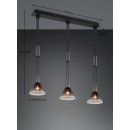 Trio 319500332 mennyezeti függőlámpa Stanley | 3x40W E27