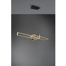 Trio 320310308 LED mennyezeti függőlámpa Salinas 1x34W | SMD | 4200lm | 3000K - 3 fázisú fényerő-szabályozás, sárgaréz, fekete