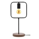 Rabalux 3219 asztali lámpa Rufin 1x40W | E27 - fekete, fa