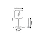 Rabalux 3219 asztali lámpa Rufin 1x40W | E27 - fekete, fa