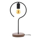 Rabalux 3220 asztali lámpa Rufin 1x40W | E27 - fekete, fa