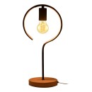 Rabalux 3220 asztali lámpa Rufin 1x40W | E27 - fekete, fa