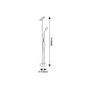 Rabalux 3240 LED állólámpa Ophus 1x18,5W+4,5W | 2110lm | 3000K - szabályozható, fekete