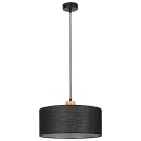 Rabalux 3247 mennyezeti függőlámpa Miguel 1x40W | E27 - fekete, fa