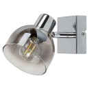 Rabalux 3249 fali spotlámpa Tarien 1x40W | E14 - króm, füst