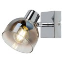 Rabalux 3249 fali spotlámpa Tarien 1x40W | E14 - króm, füst