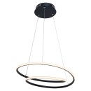 Rabalux 3257 LED mennyezeti függőlámpa Meridia 1x40W | 2900lm | 3000K - fekete